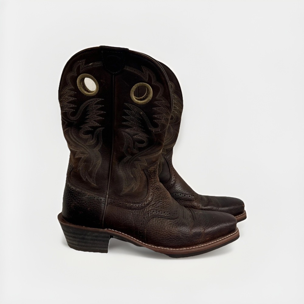 Ariat Heritage Roughstock Square Toe Brown Mens  Cowboy BOOTS 10002227 Size 13EE